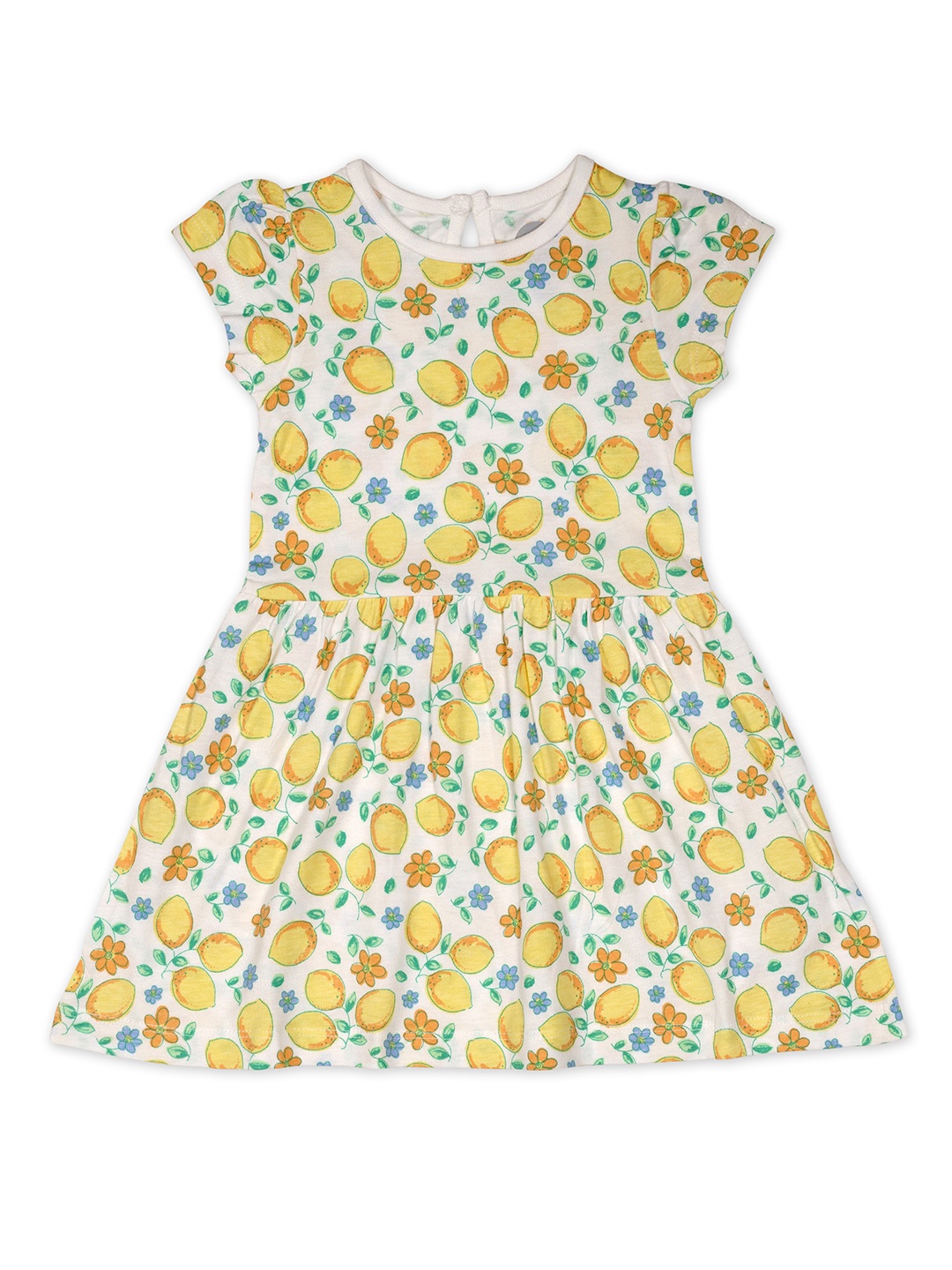 

mothercare Girls Multicoloured Printed Fit and Flare Dress, Multi