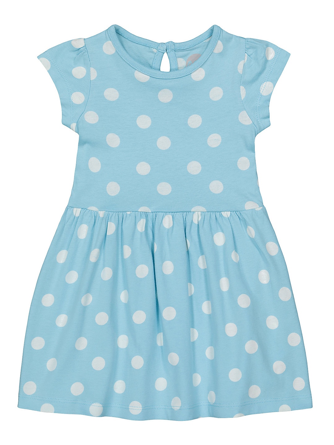 

mothercare Girls Blue Printed Fit and Flare Dress