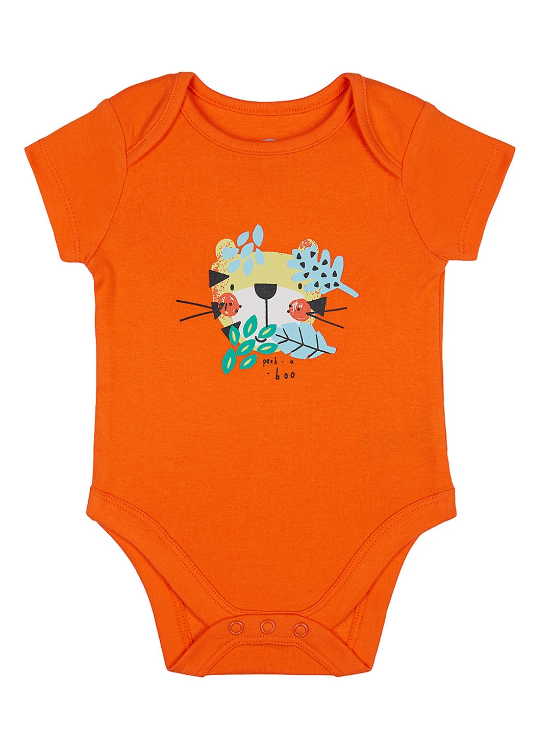 

mothercare Boys Orange Printed Bodysuit