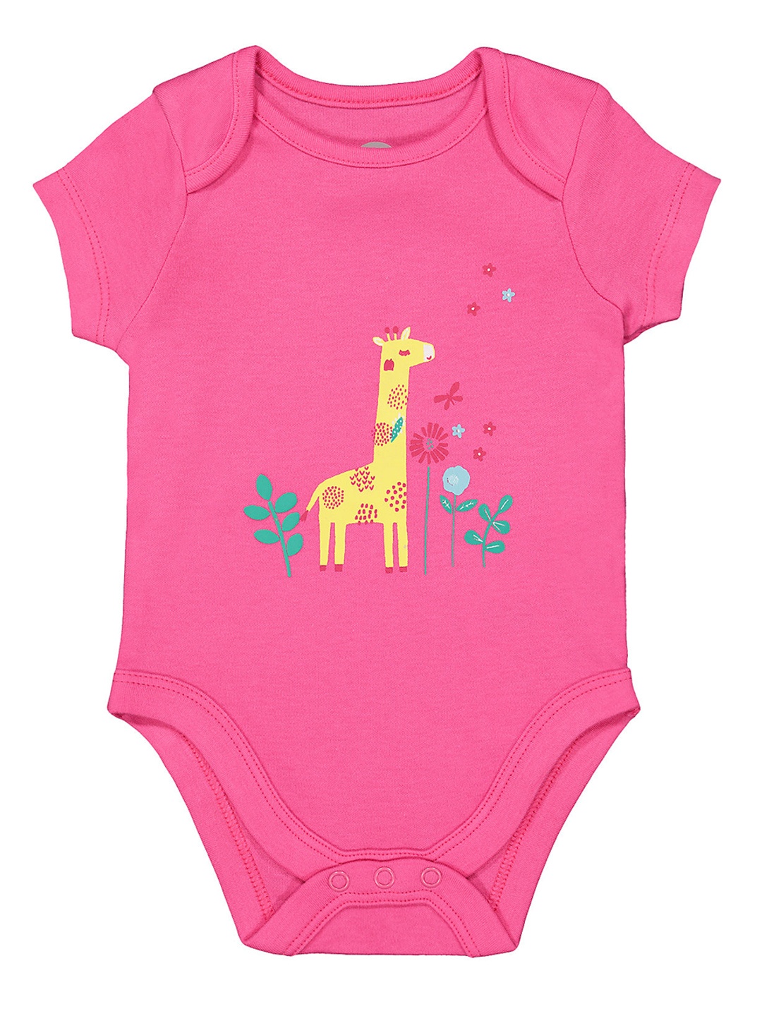 

mothercare Girls Pink Printed Bodysuit