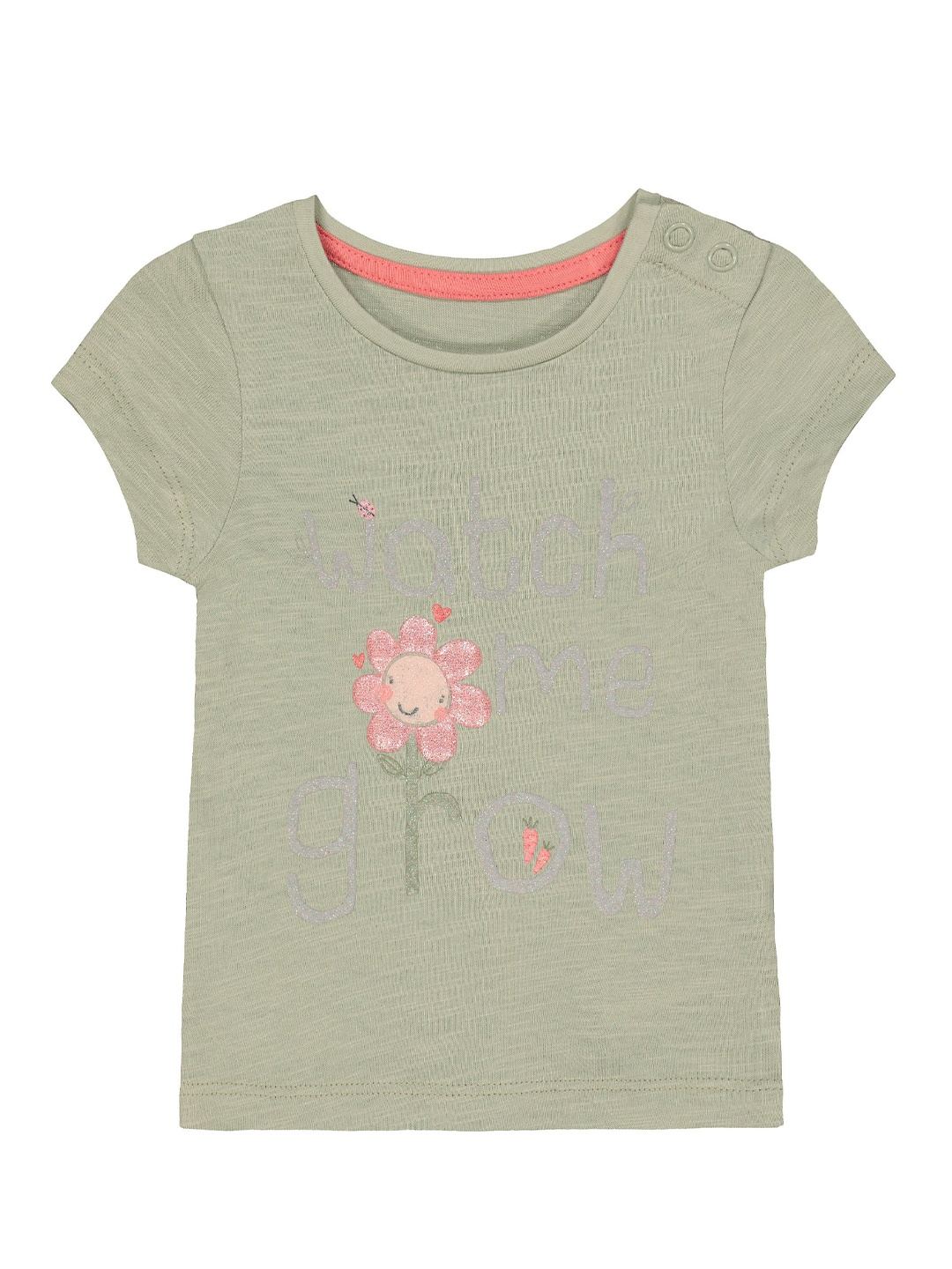 

mothercare Girls Green Printed Round Neck T-shirt