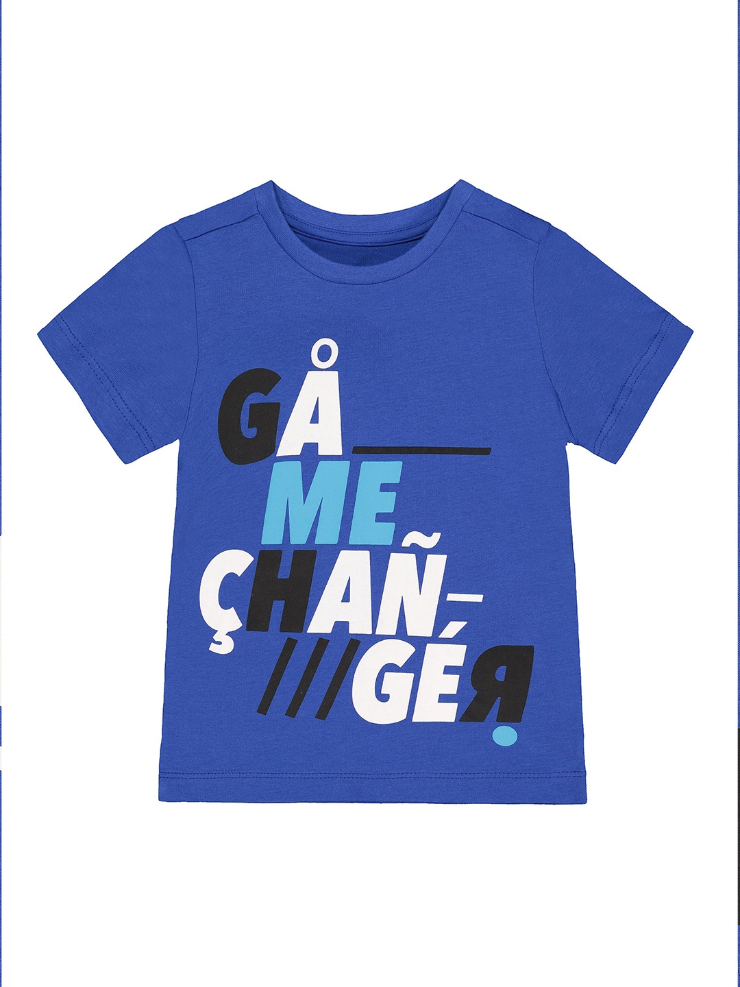 

mothercare Boys Blue Printed Round Neck T-shirt