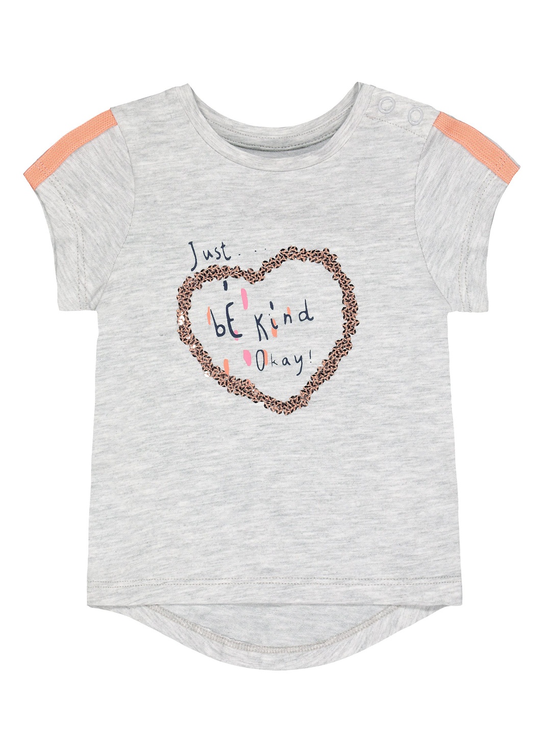 

mothercare Grey Printed High-Low Top