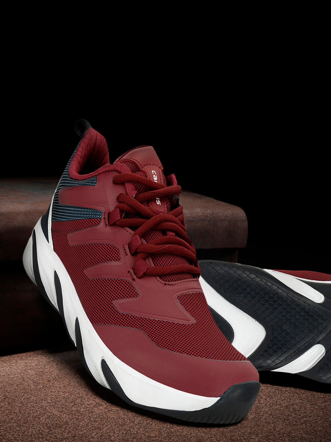 

Campus Men Maroon Avenger Mesh Running Shoes