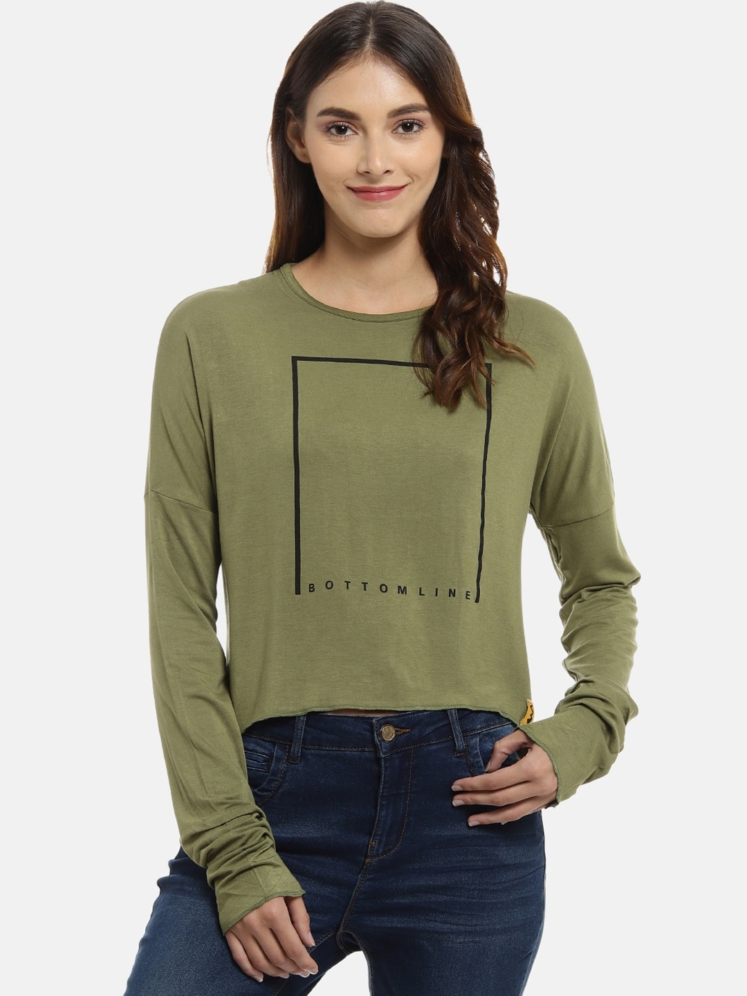 

Campus Sutra Women Green Printed Top