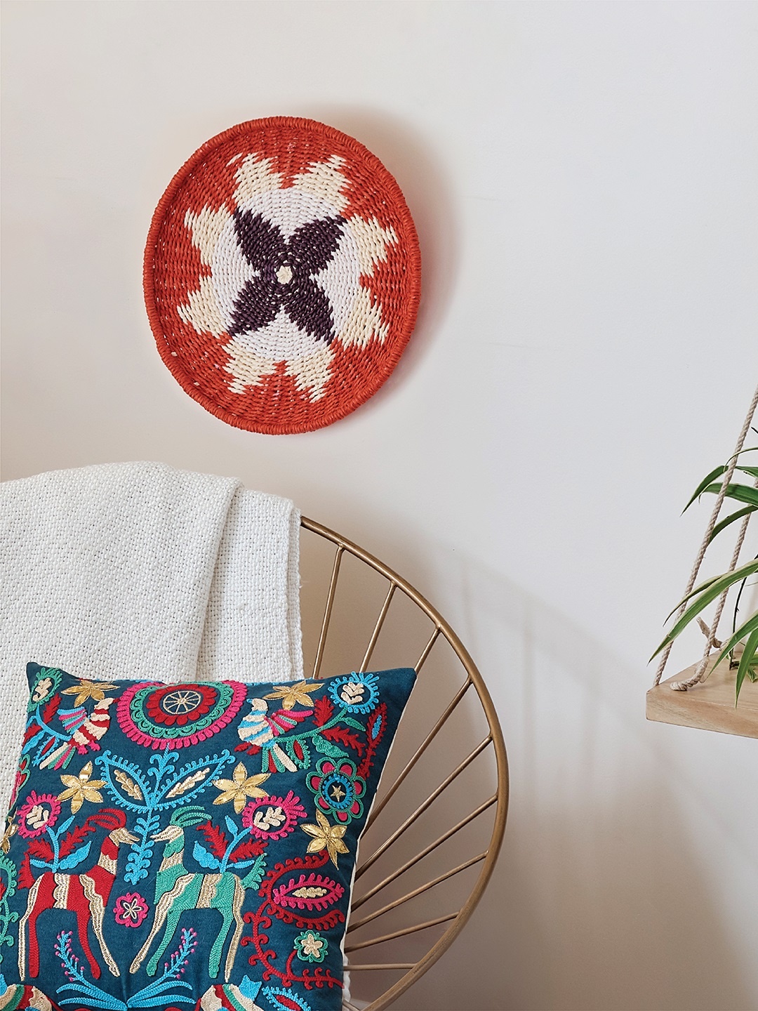 

Chumbak Multicoloured Wall Plate, Multi