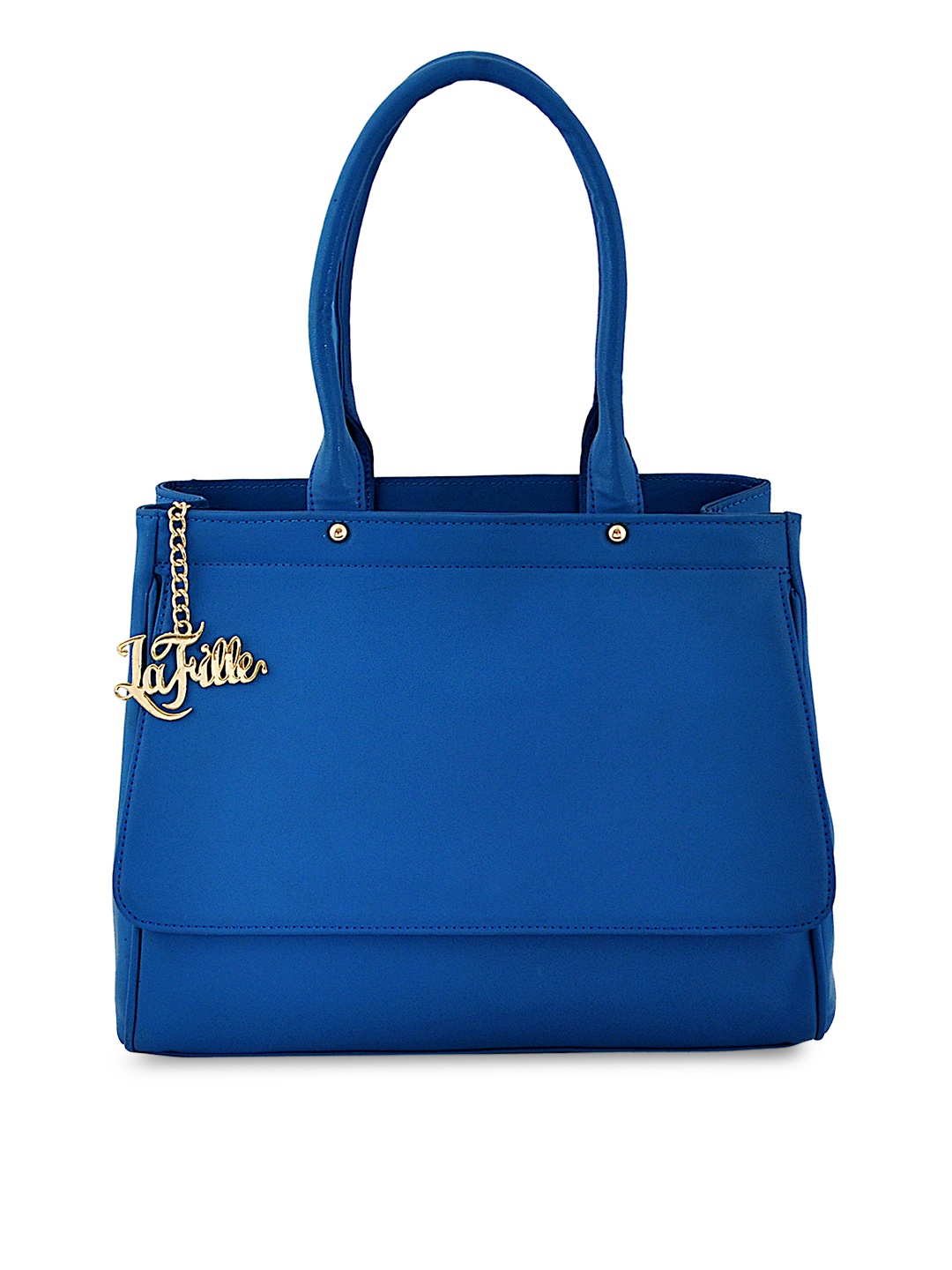 

LaFille Blue Solid Handheld Bag