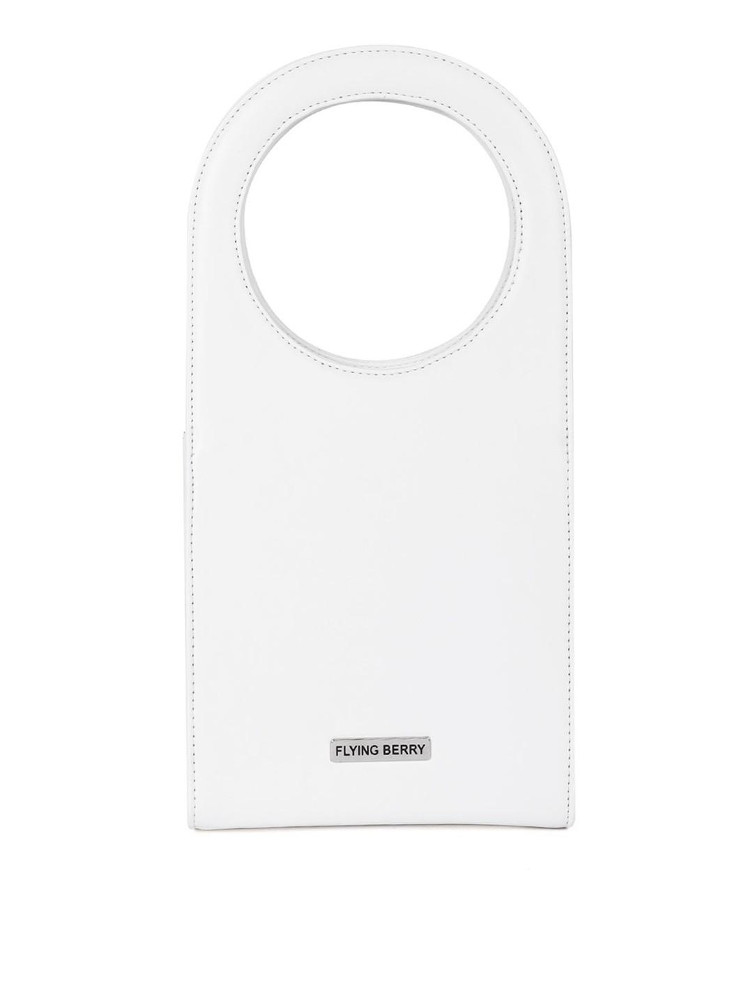 

FLYING BERRY White Solid Handheld Bag