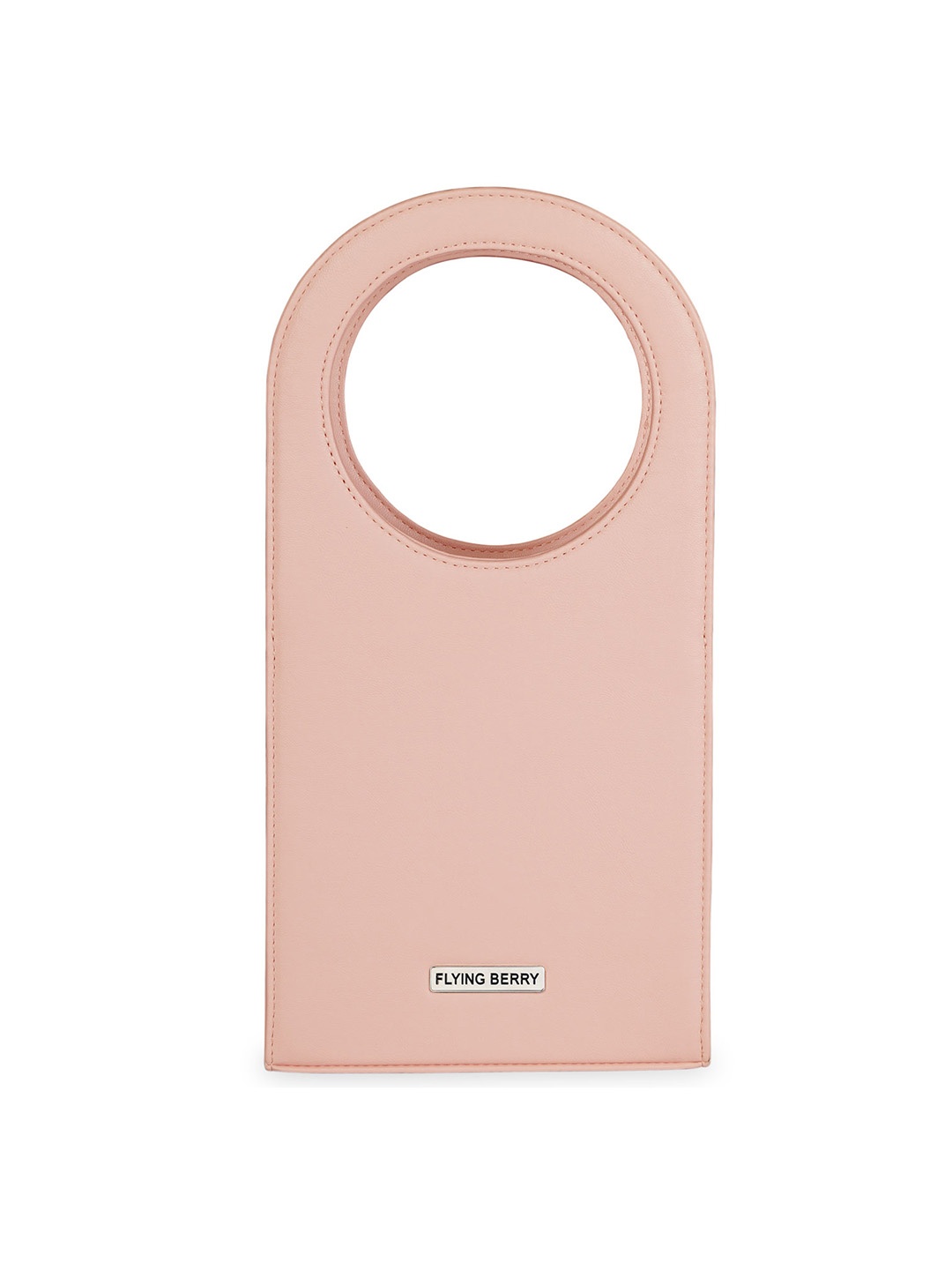 

FLYING BERRY Pink Solid Handheld Bag