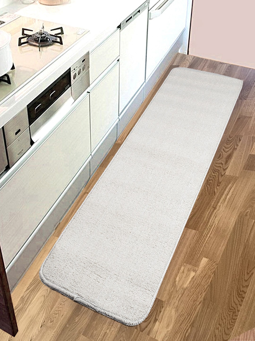 

Saral Home Unisex Beige Solid Anti-Skid Floor Runner