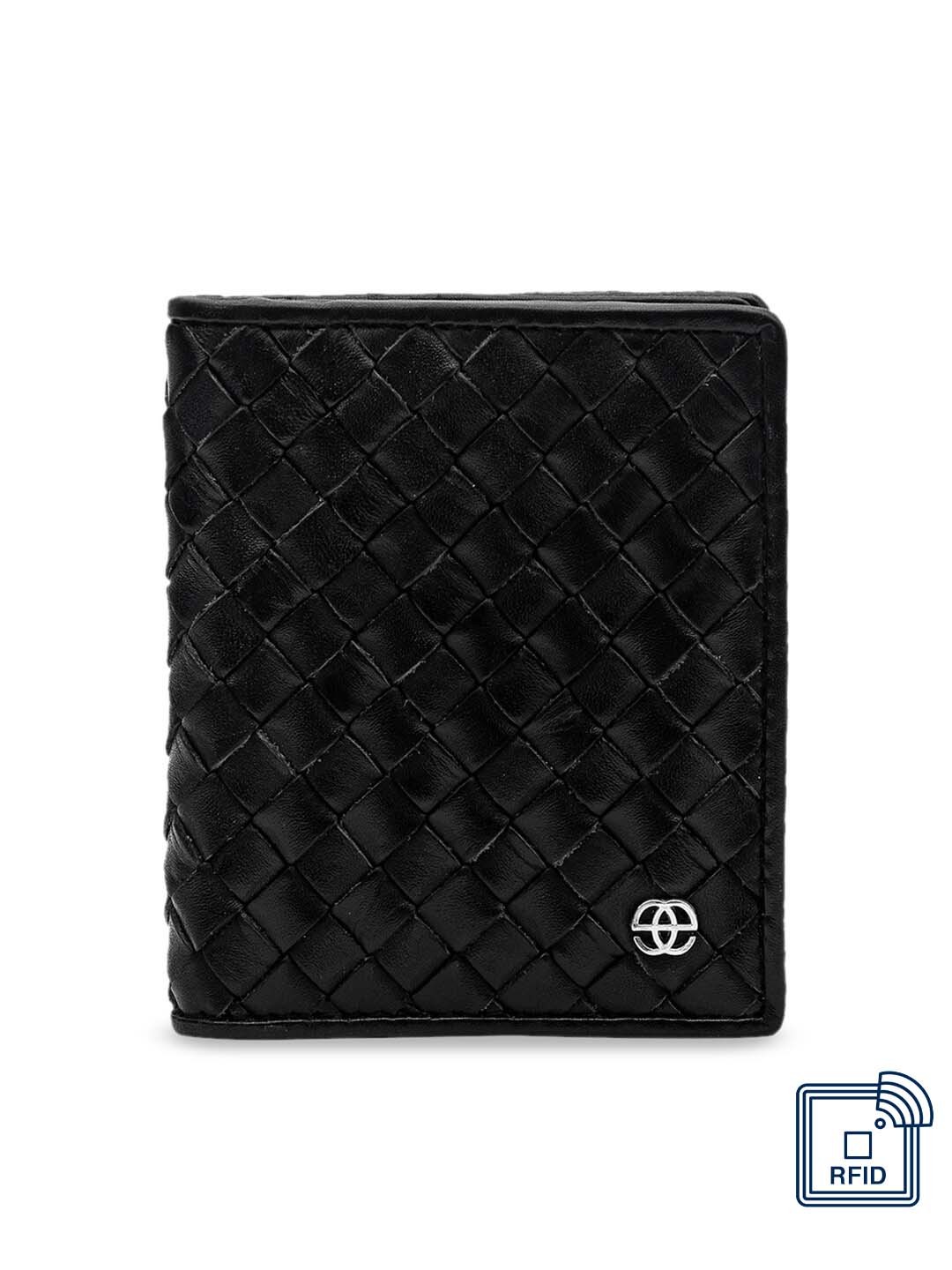 

Eske Men Black Leather Textured Card Holder