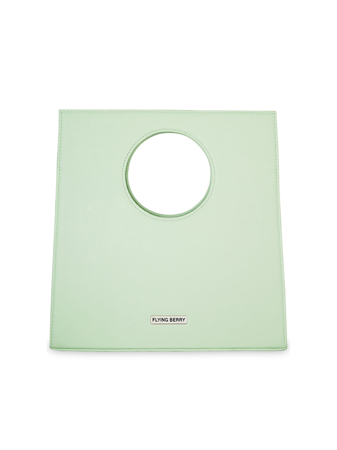 

FLYING BERRY Mint Green Solid Handheld Bag