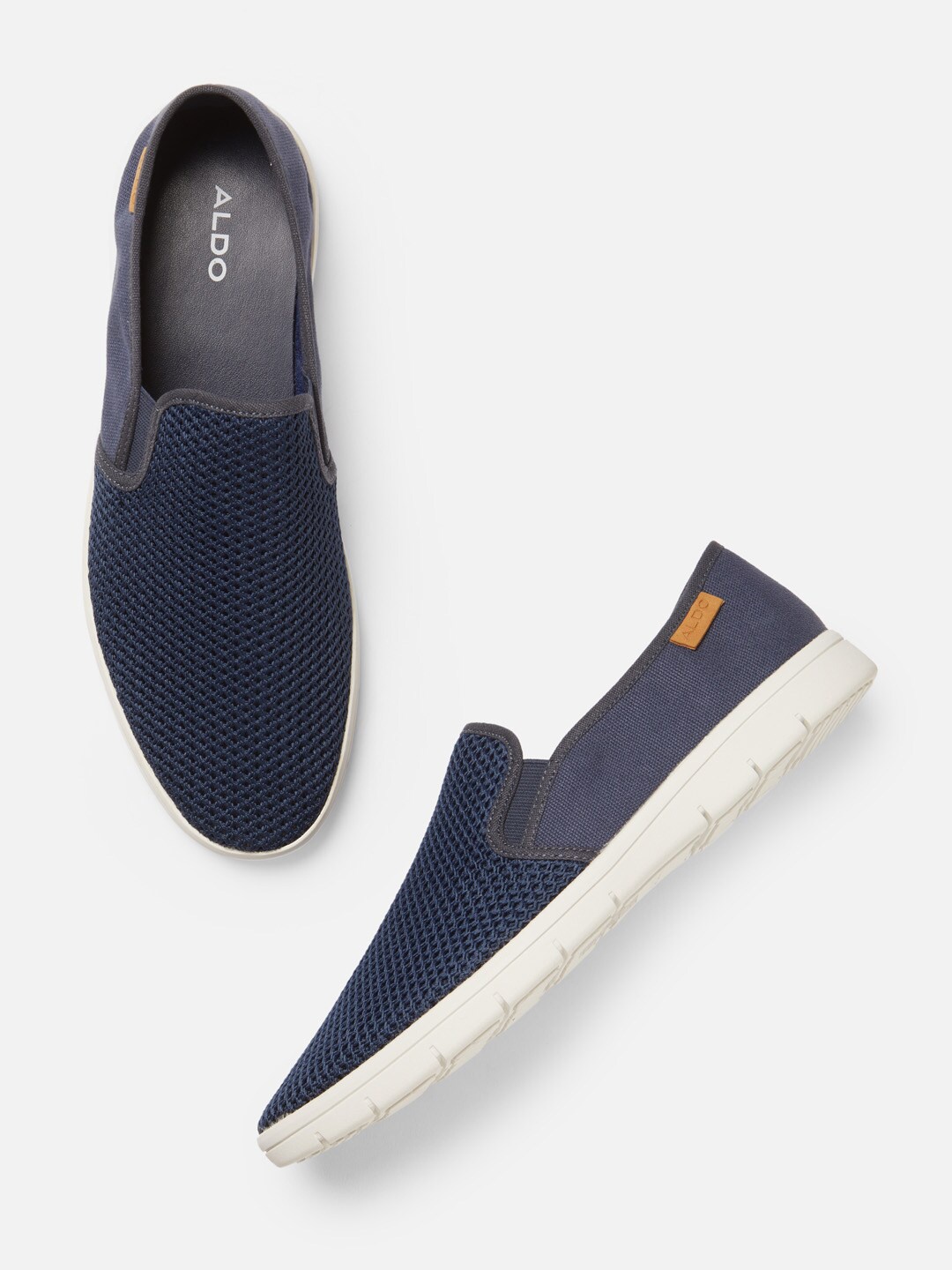 

ALDO Men Navy Blue Slip-On Sneakers