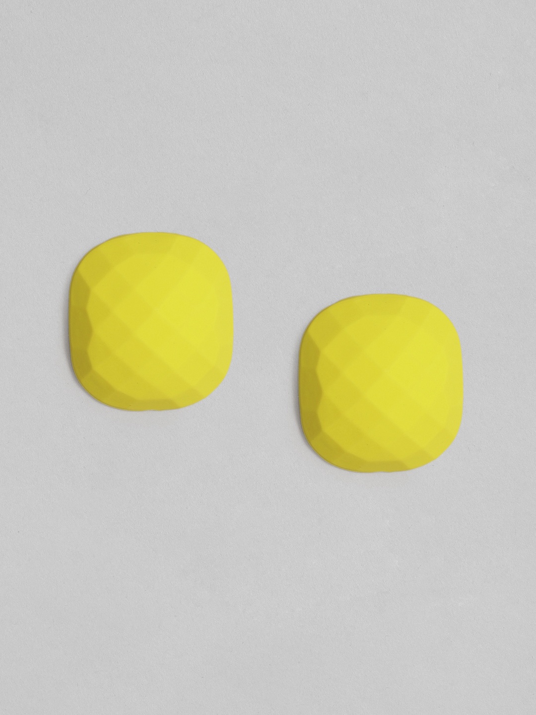 

justpeachy Yellow Geometric Studs