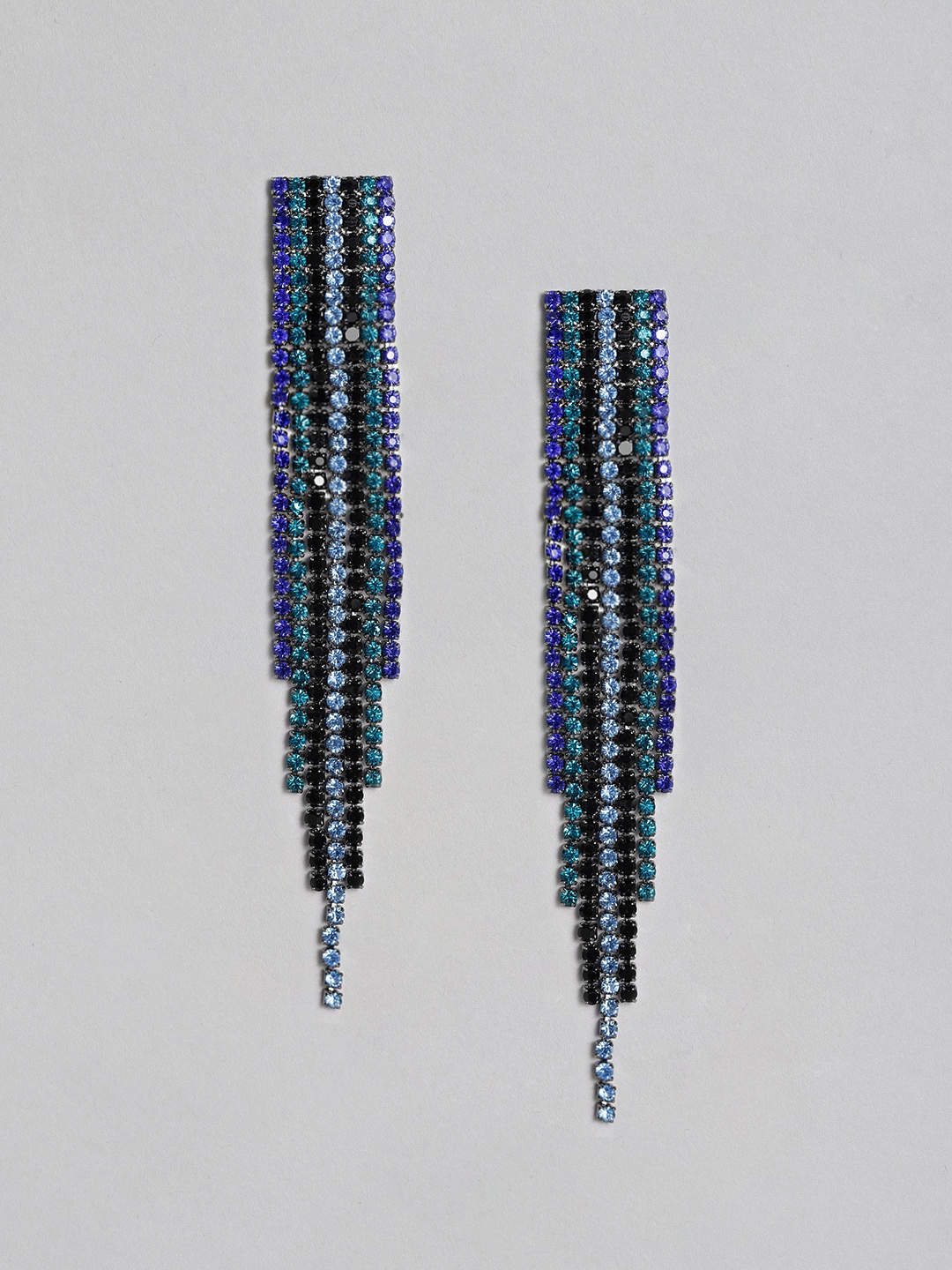 

justpeachy Blue Contemporary Drop Earrings