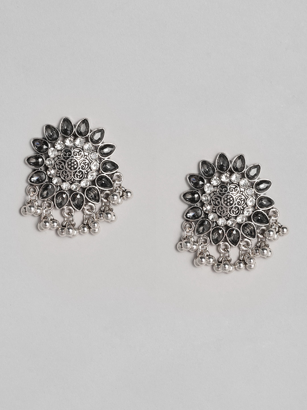 

justpeachy Silver-Plated Circular Over-Sized Studs