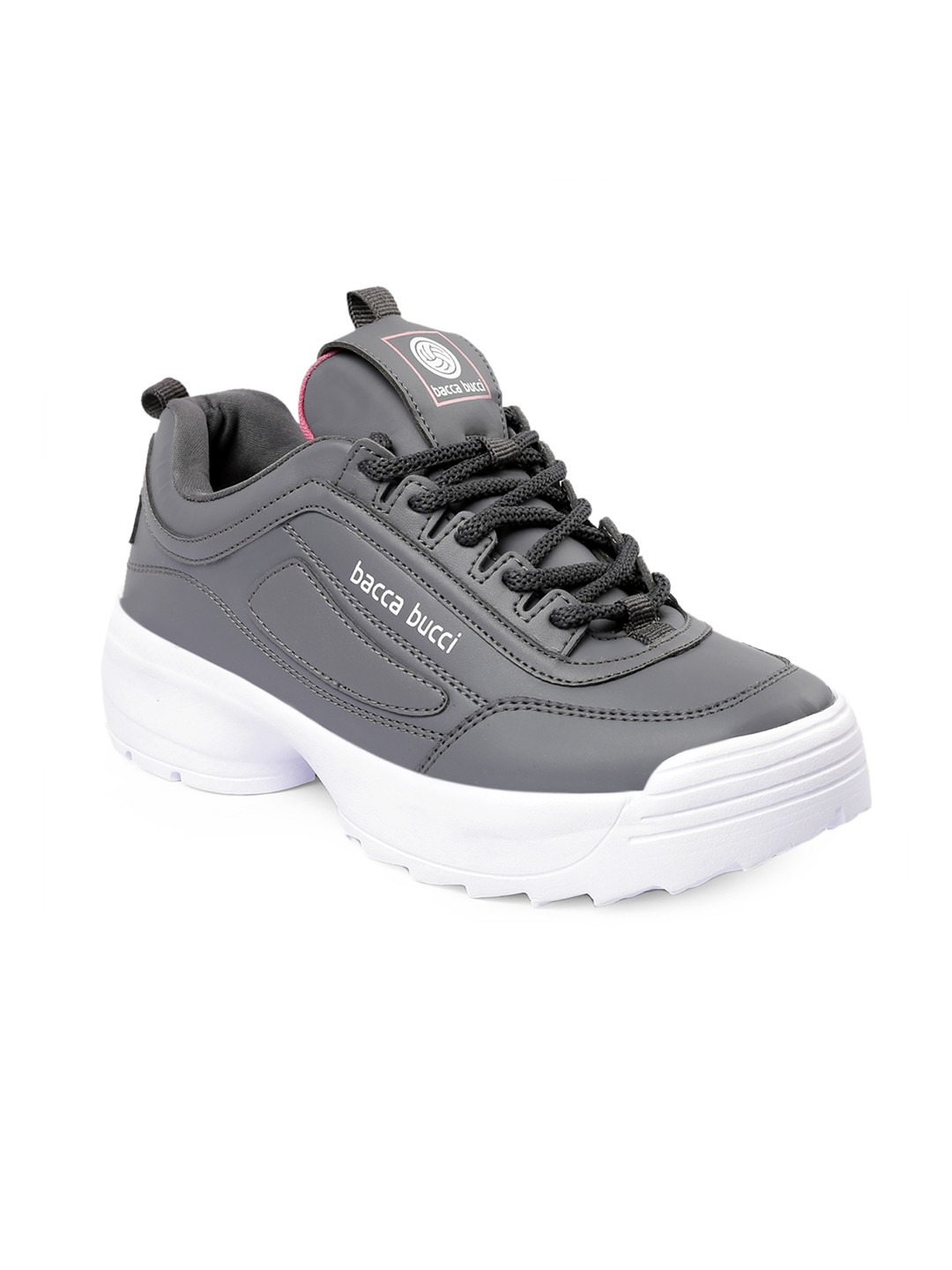 

bacca bucci Women Grey Solid Sneakers