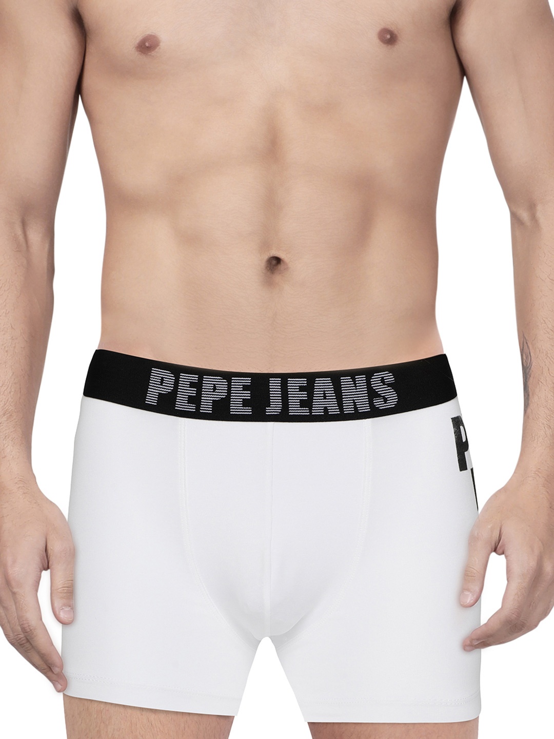

Pepe Jeans Men White Solid Modern Trunk 8904311314875