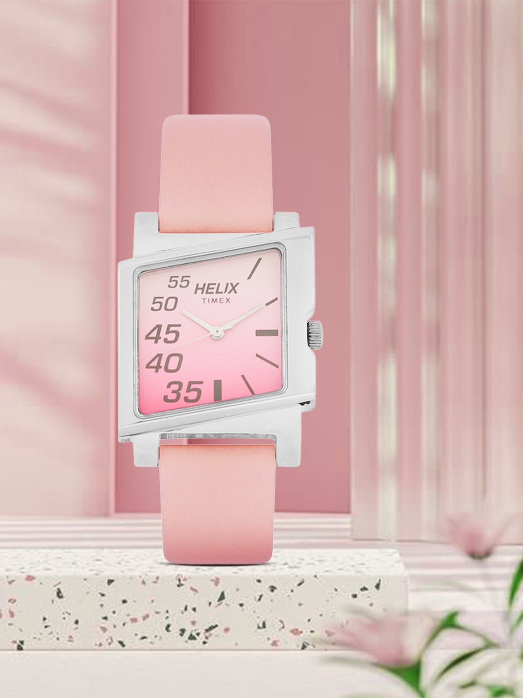 

Helix Women Pink Analogue Watch