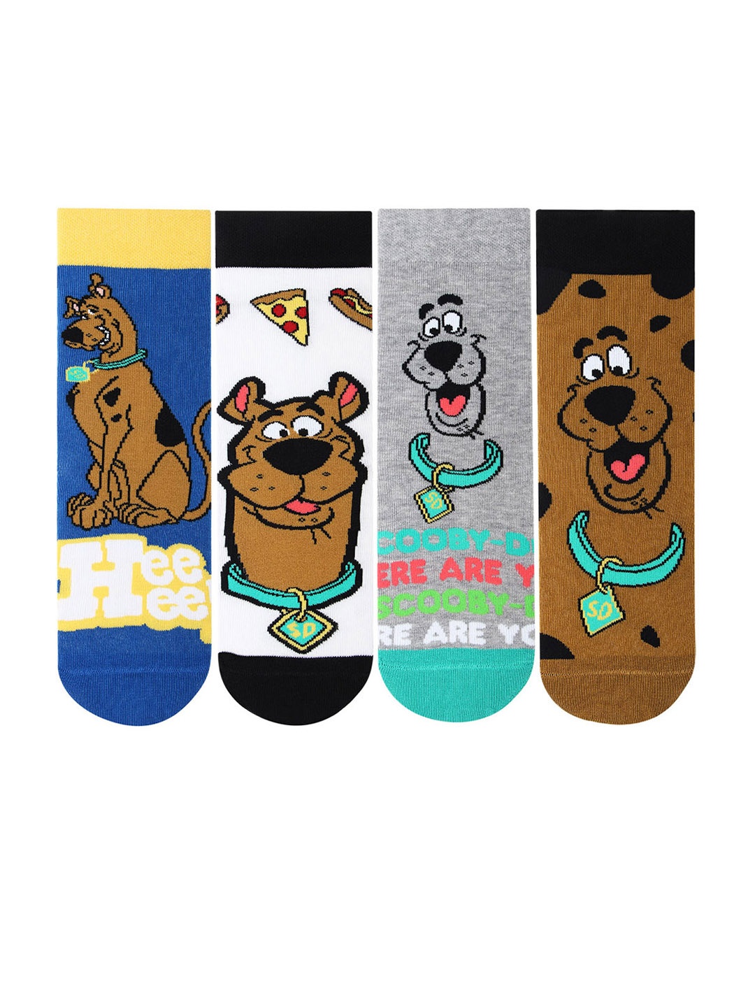 

Bonjour Kids Pack of 4 Assorted Scooby-Doo Crew Socks