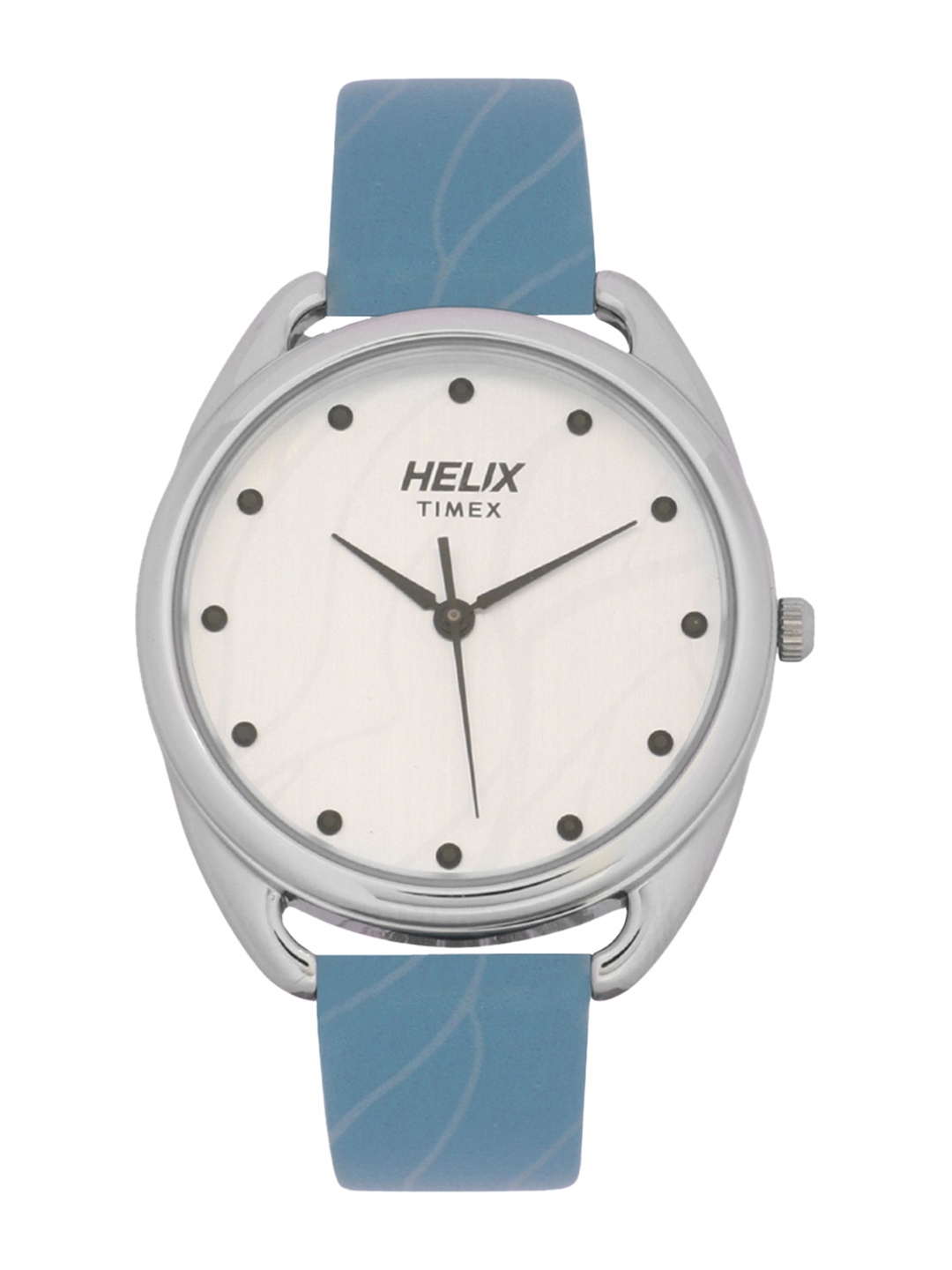 

Helix Women Silver-Toned Analogue Leather Watch TW043HL00