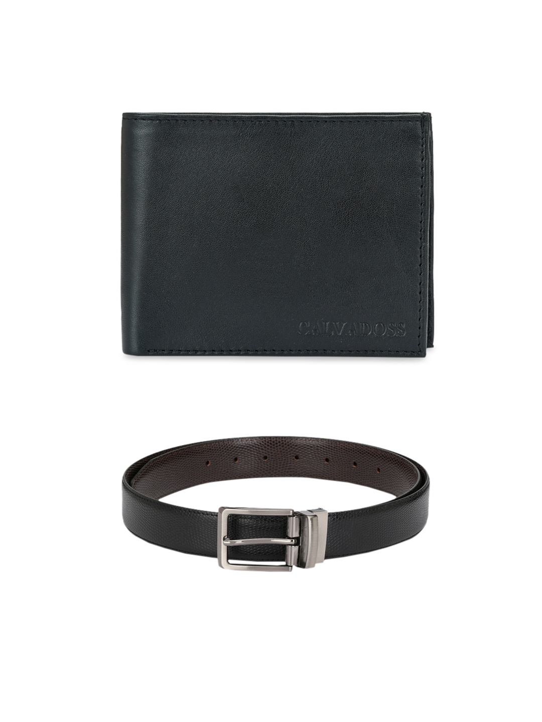 

Calvadoss Men Black & Brown Accessory Gift Set