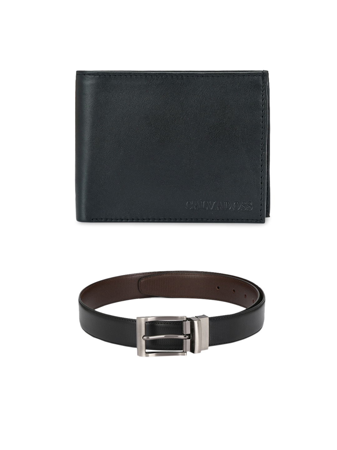

Calvadoss Men Black & Brown Accessory Gift Set