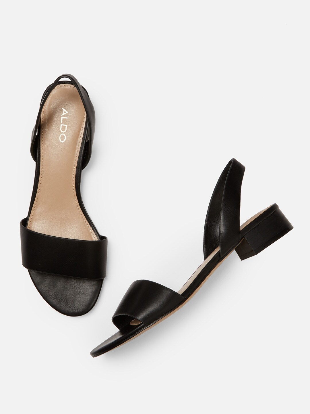 

ALDO Women Black Solid Open Toe Flats