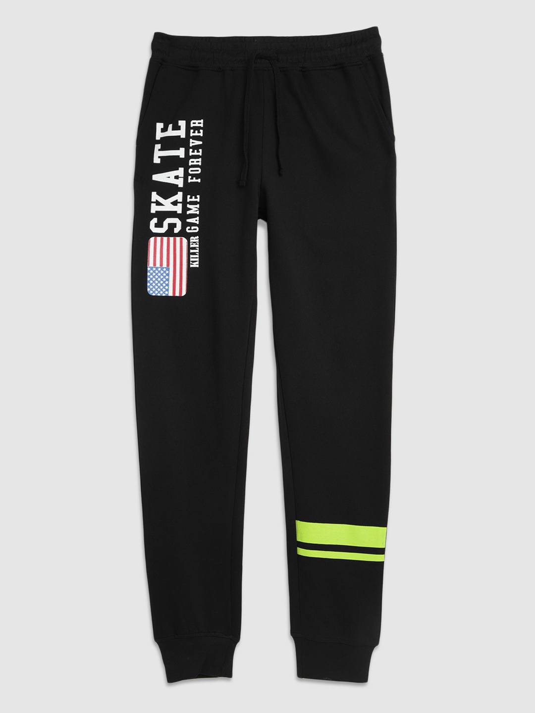 

Killer Boys Black Printed Elasticated Joggers