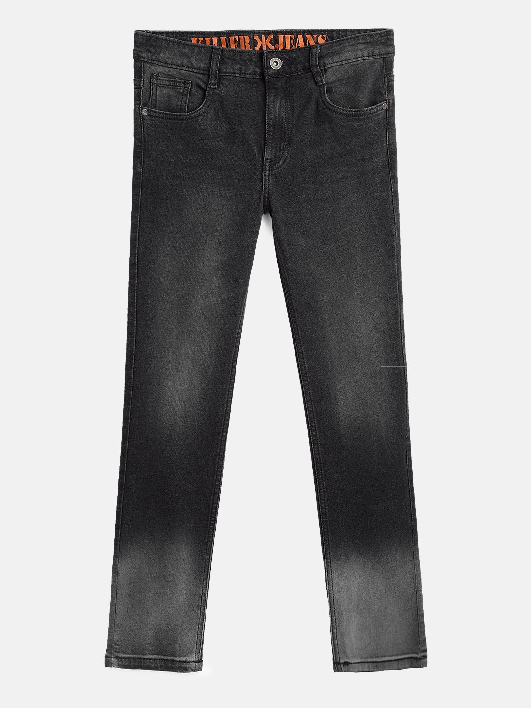 

Killer Boys Grey Slim Fit Mid-Rise Clean Look Stretchable Jeans
