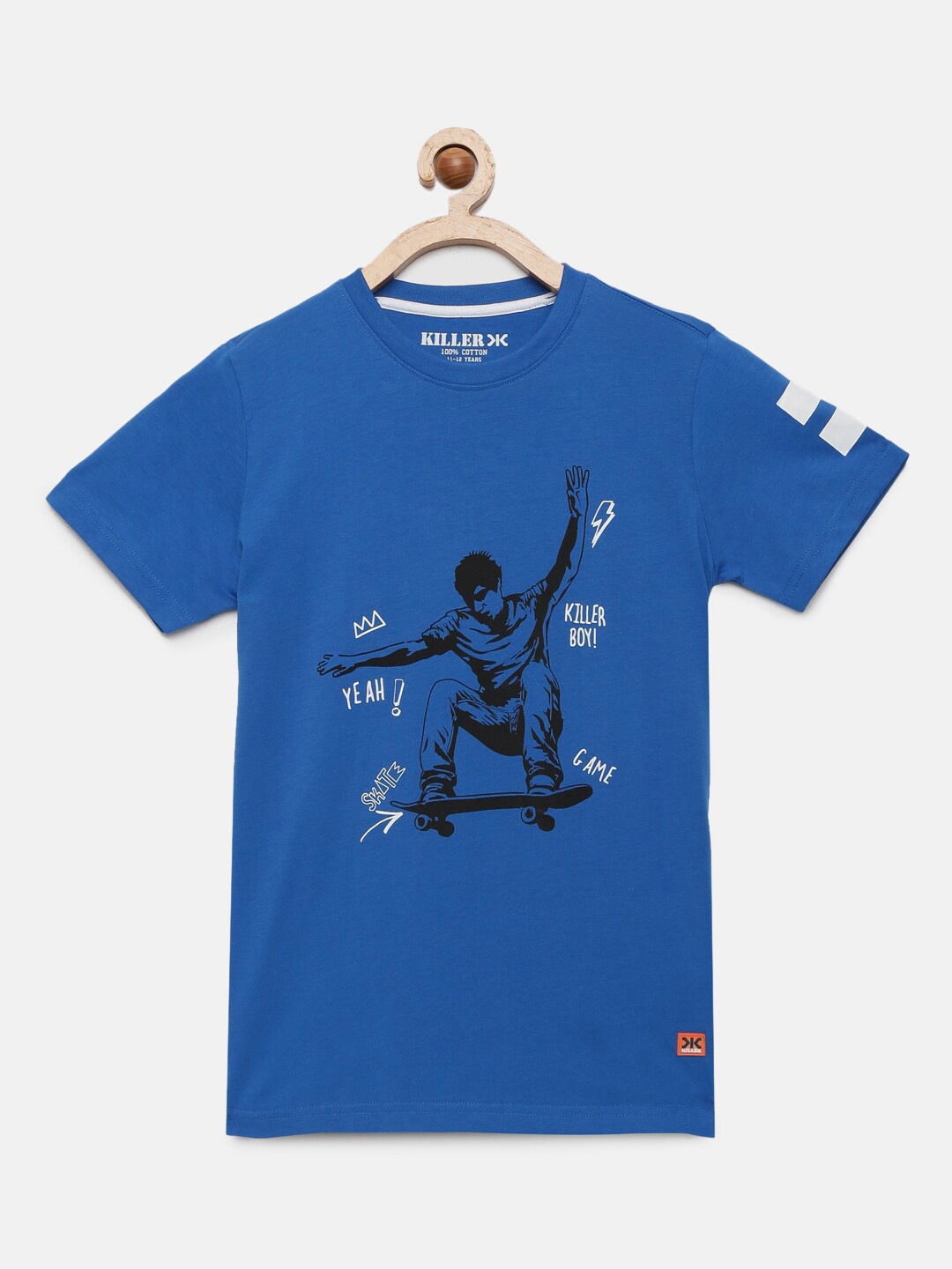 

Killer Boys Blue Printed Round Neck T-shirt