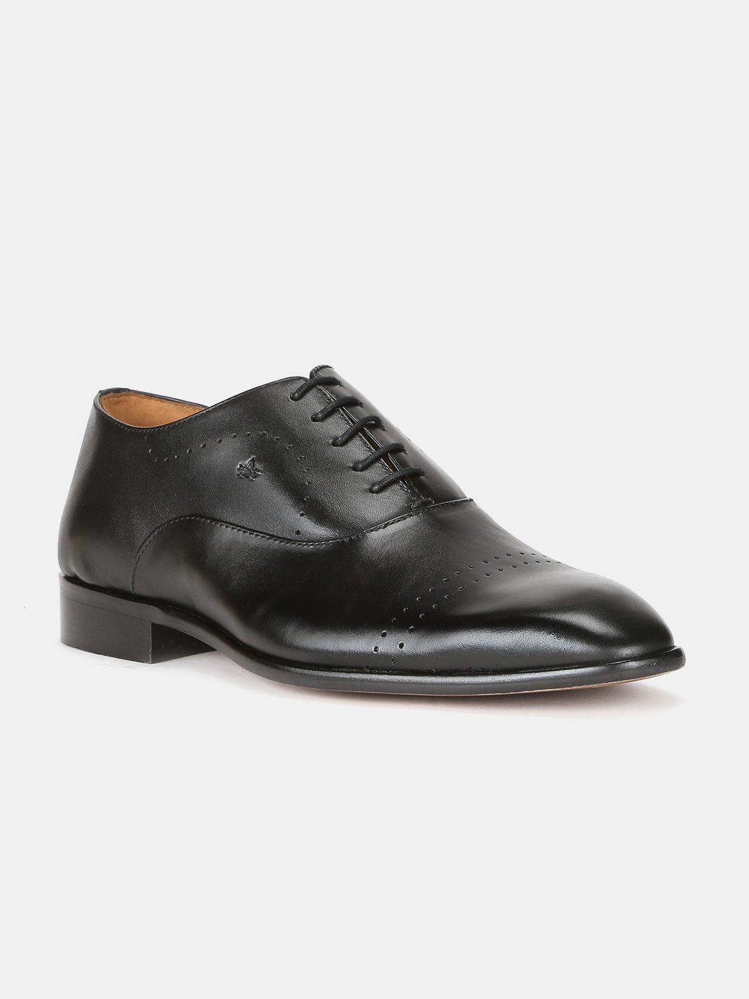 

Arrow Men Black Solid Leather Formal Derbys