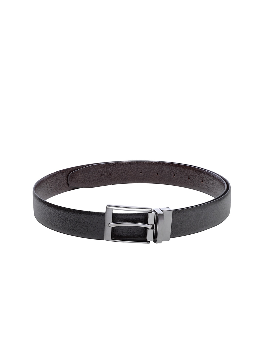 

WELBAWT Men Black Textured Belt