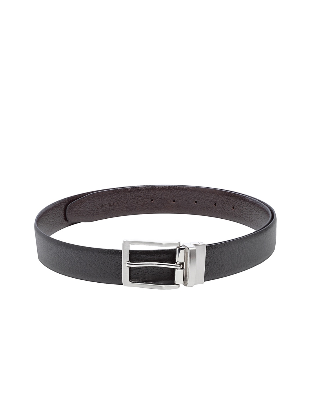 

WELBAWT Men Black Textured Belt
