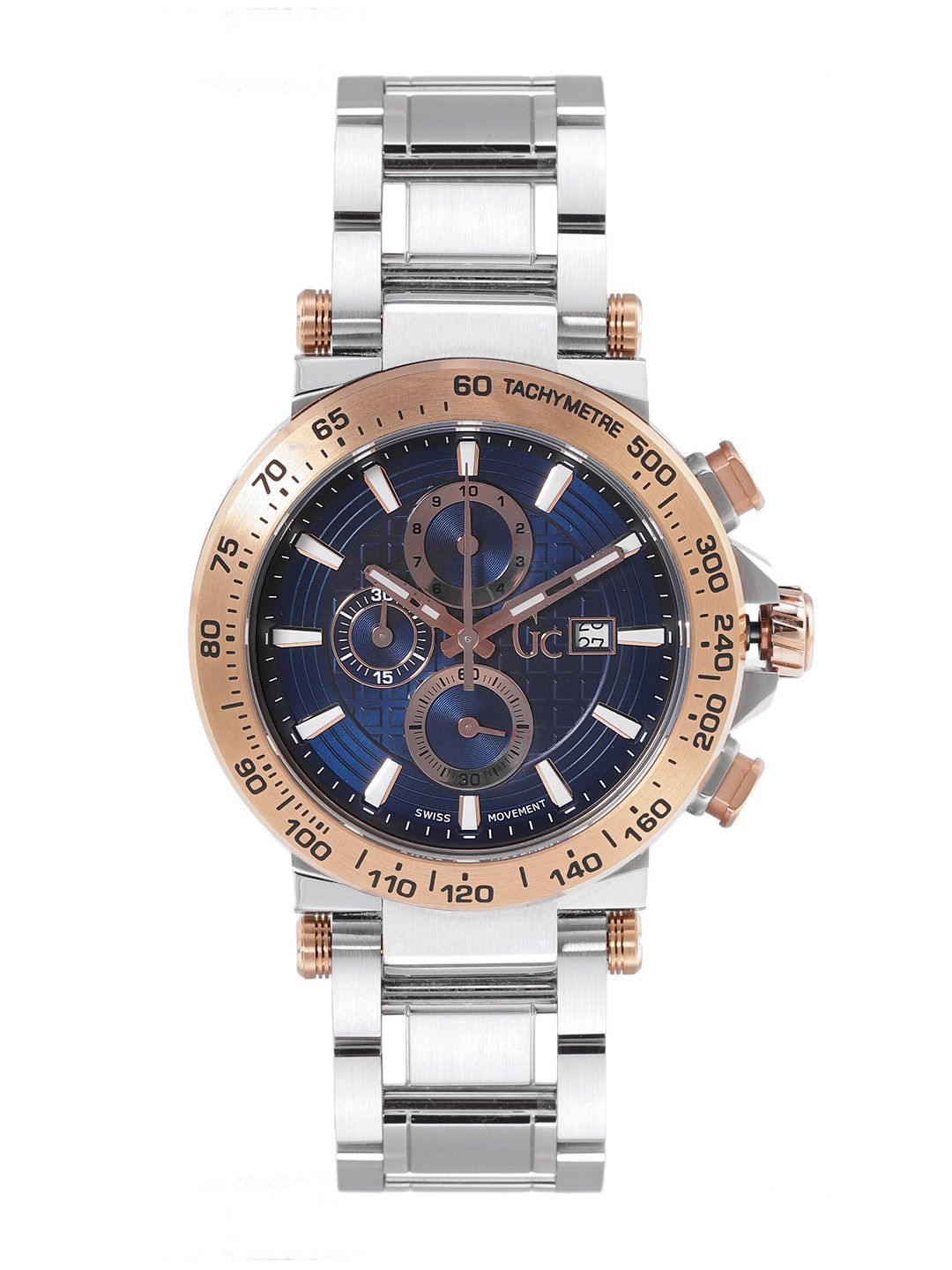 

GC Men Blue Analogue Chronograph Watch Y37003G7, Navy blue