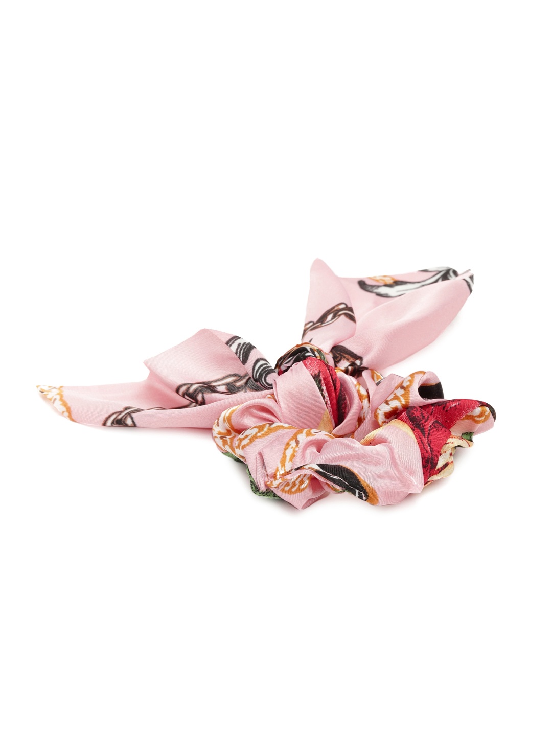 

ToniQ Pink Printed Knot Ponytail Holders