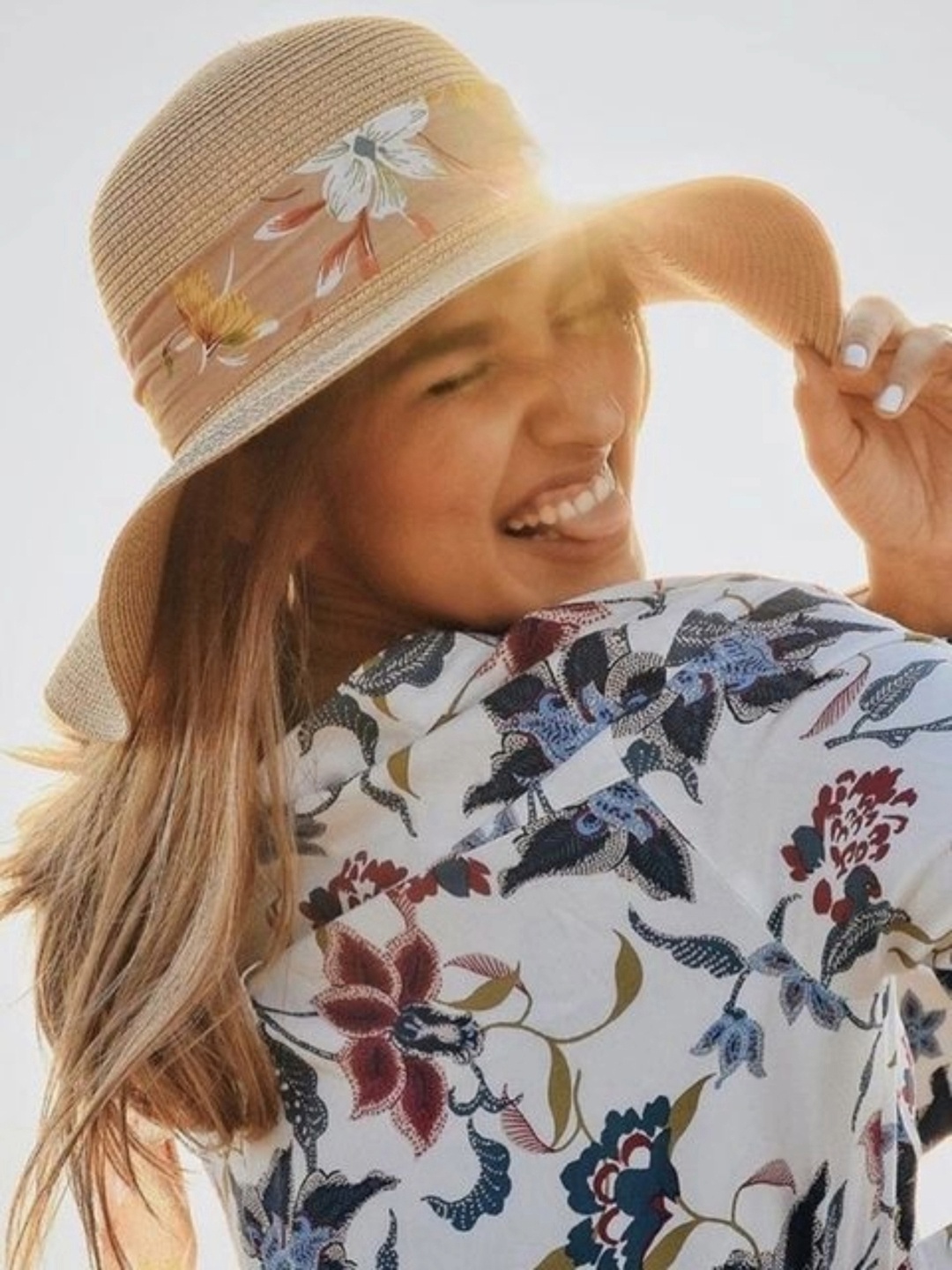 

ToniQ Women Brown Straw Sun Hat