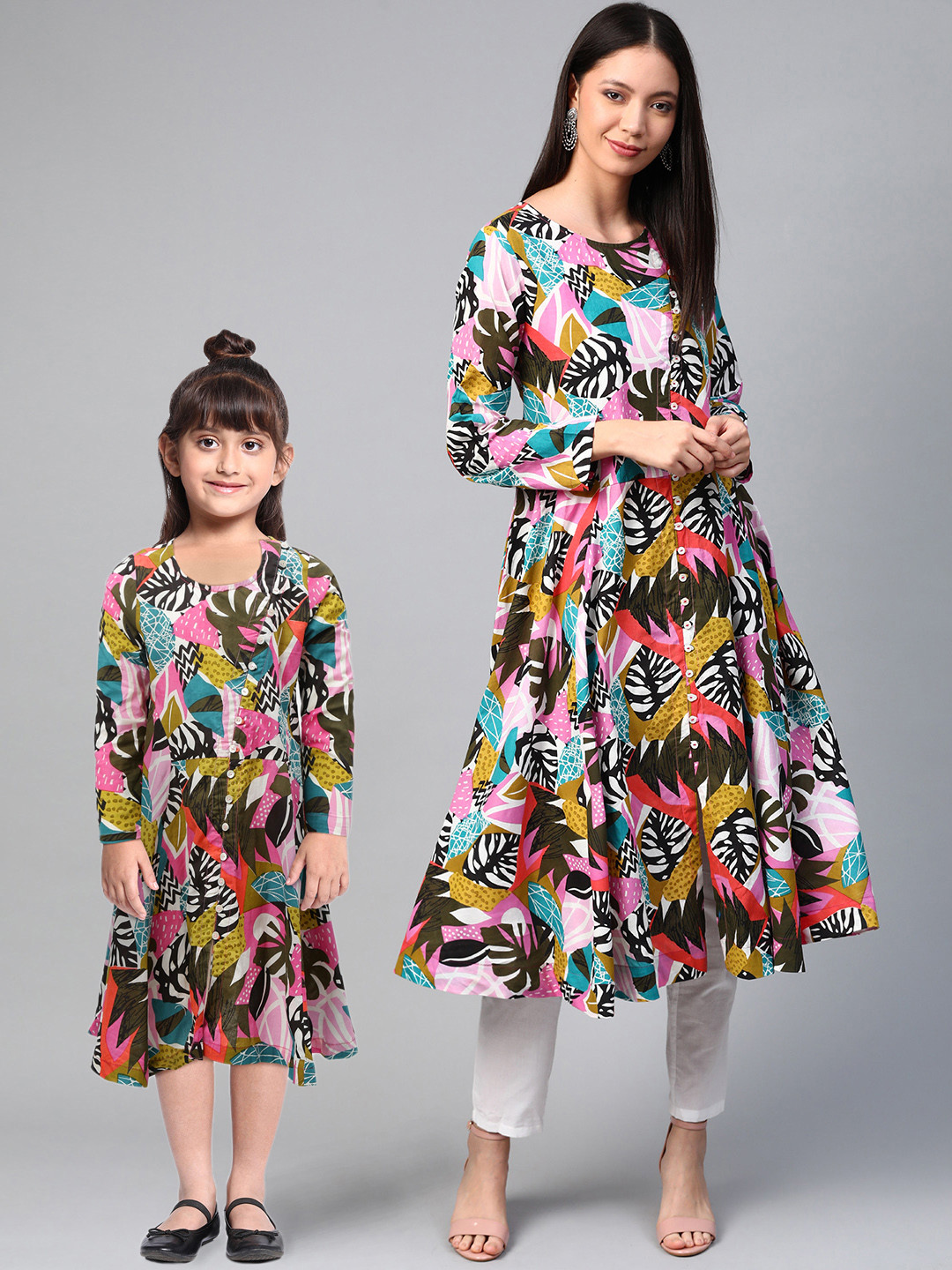 

Sangria Women Multicoloured Printed A-Line Kurta, Multi