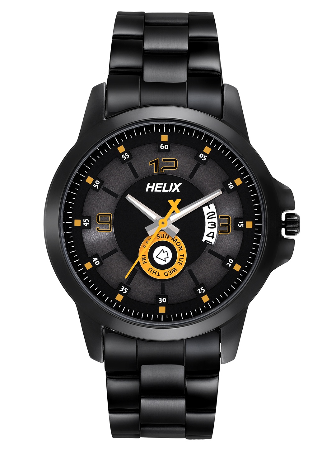 

Helix Men Black Analogue Watch - TW023HG20, Grey