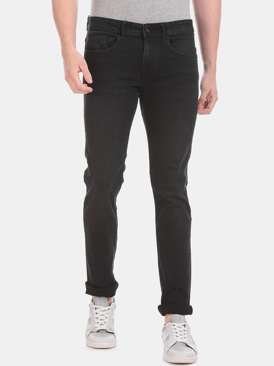 

Cherokee Men Black Slim Fit Low-Rise Clean Look Stretchable Jeans