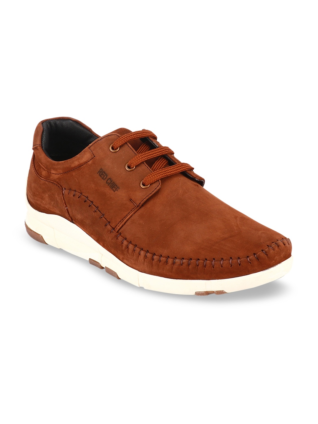 

Red Chief Men Brown Leather Sneakers