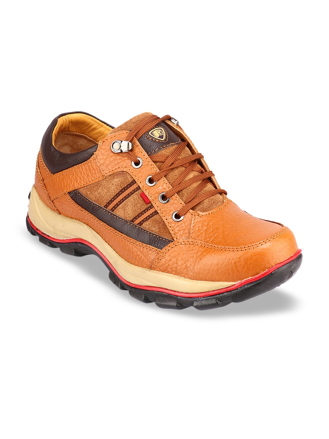 

Red Chief Men Tan Brown Leather Sneakers