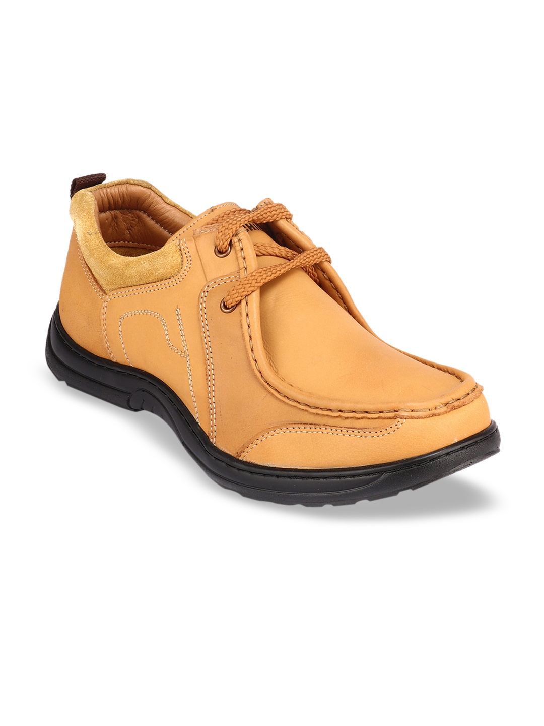 

Red Chief Men Beige Leather Derbys