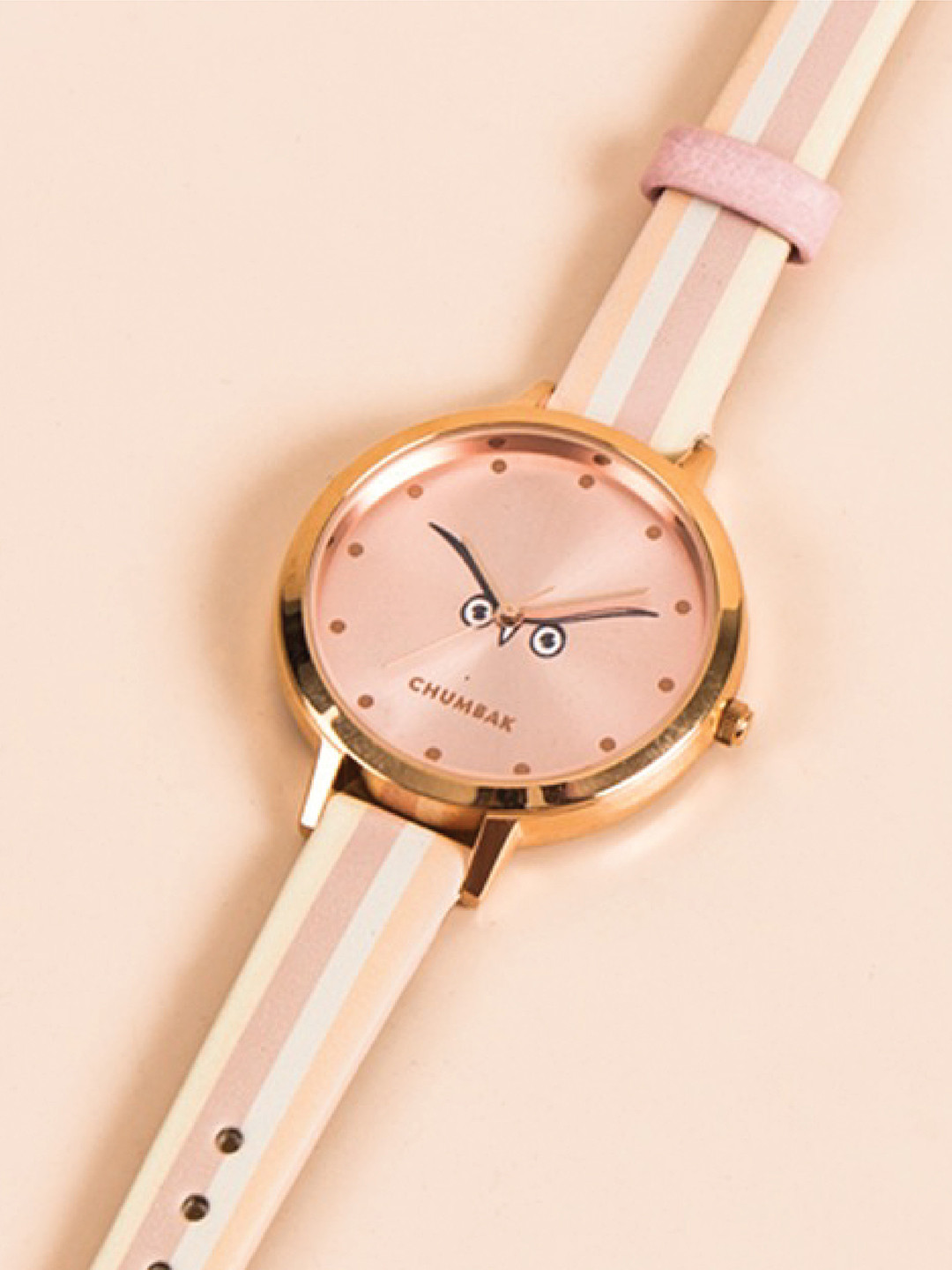 

Chumbak Women Rose Gold-Toned Analogue Watch 8907605098222