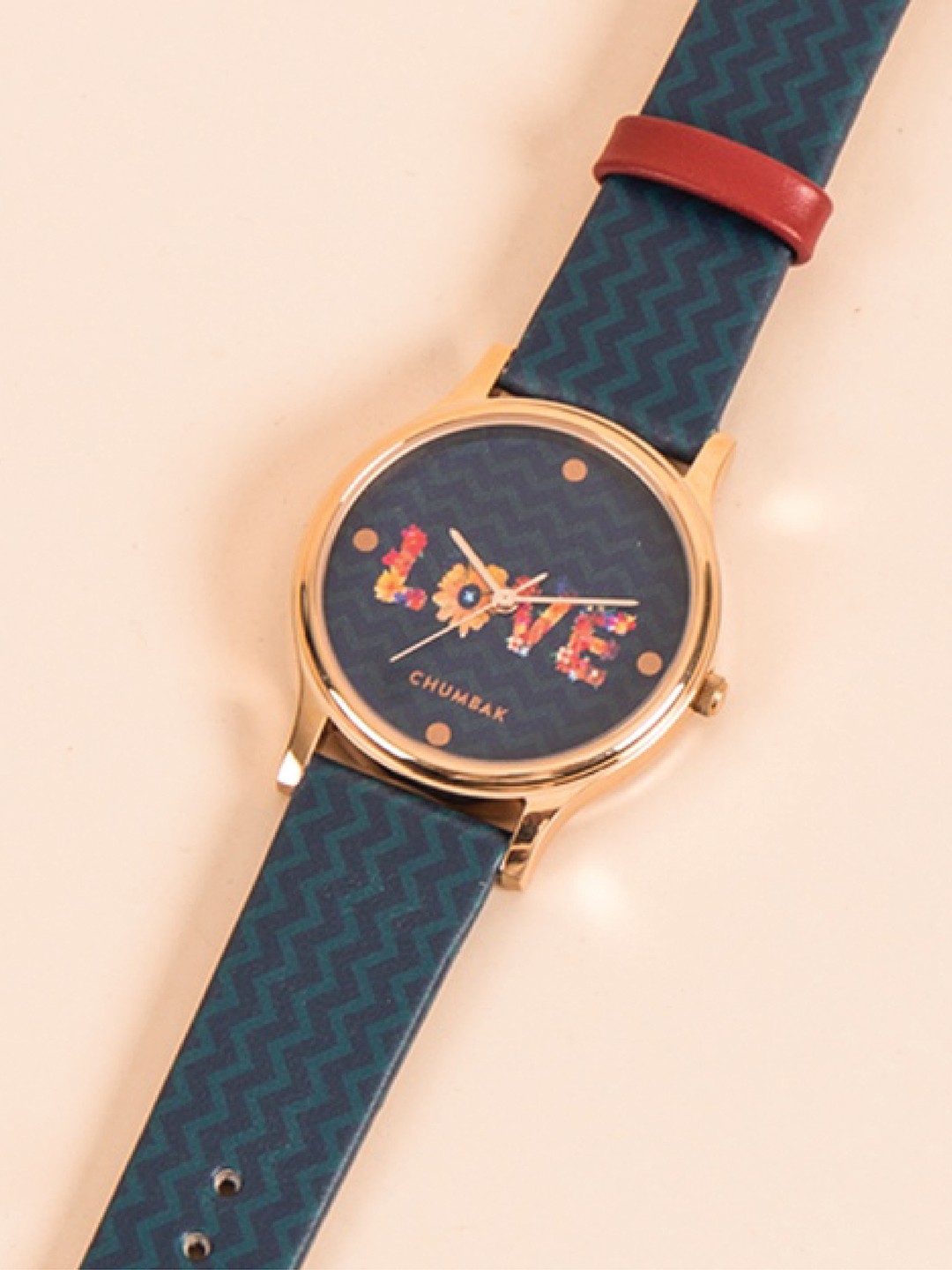 

TEAL BY CHUMBAK Women Navy Blue Analogue Watch 8907605100543