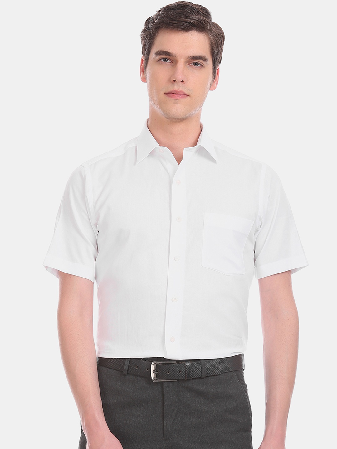 

Arrow Men White Regular Fit Solid Formal Shirt