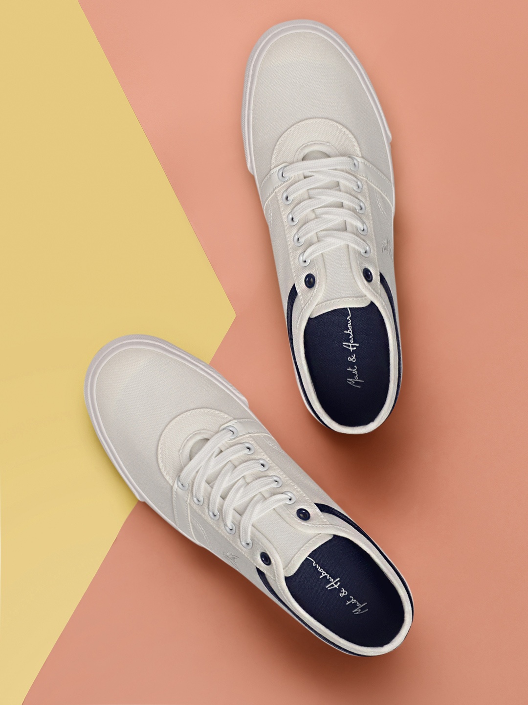 

Mast & Harbour Men White Sneakers TGI-208