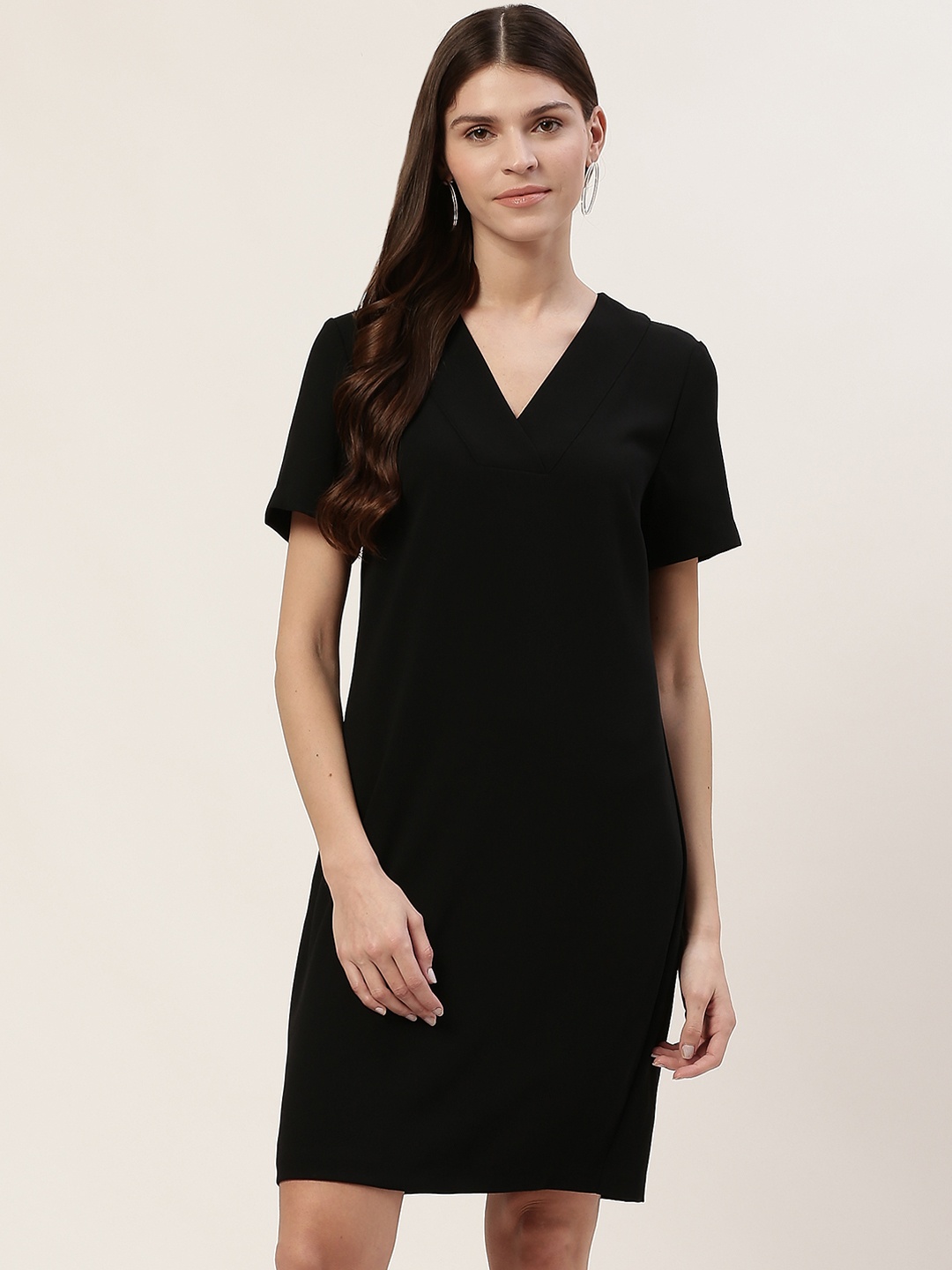 

Marks & Spencer Women Black Solid A-Line Dress