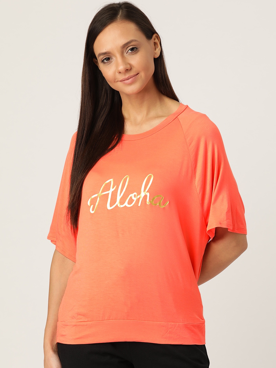 

Marks & Spencer Women Orange Lounge T-Shirt