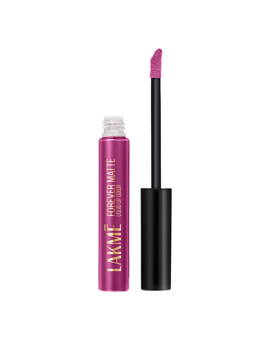 

Lakme Forever Matte Lightweight & Transferproof 16Hr Liquid Lipstick 5.6ml - Pink Trip, Magenta